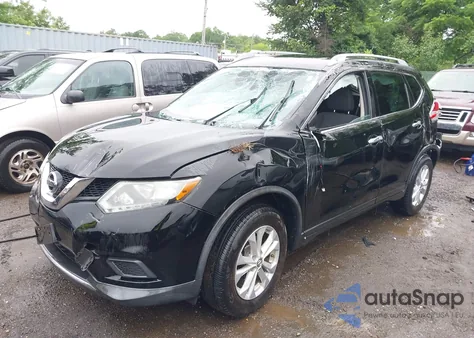 2015 Nissan Rogue Sv z USA, uszkodzony, nr VIN KNMAT2MT8FP530034